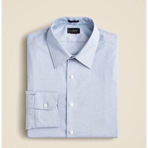 J.Crew Classic Fit Button Up Shirt Mens M Blue Long Sleeve Stretch Cotton Blend